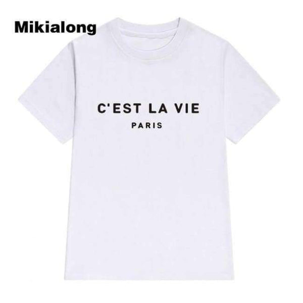 Planet Gates White / S Tops T Shirt Cotton Women 2018 Summer T-Shirt Short Sleeve Poleras Mujer Top Tee Shirt Femme Paris Printed Tshirts