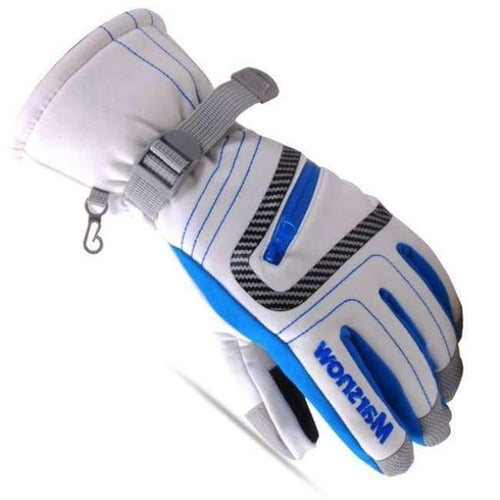 Women Men Ski Gloves Winter Waterproof Anti-Cold Warm Gloves Outdoor Sport Snow Sportswear Skiing Gloves Freeshipping - White / S