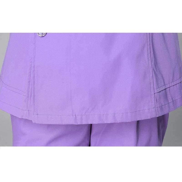 Planet Gates White / S Womens Nurse Medical Clothing Hospital Surgical Suits Scrubs Nursing Uniforms Beauty Salon Female Short Sleeve Coat+Pants