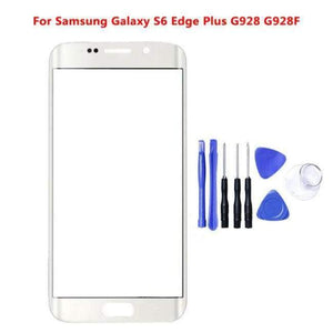 Planet Gates white S6 Edge plus Replacement LCD Front Touch Screen Panel Outer Glass Lens For Samsung Galaxy S6 edge Plus G9280 G928H/F With Free Tools