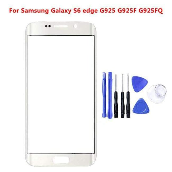Planet Gates white S6 Edge Replacement LCD Front Touch Screen Panel Outer Glass Lens For Samsung Galaxy S6 edge Plus G9280 G928H/F With Free Tools