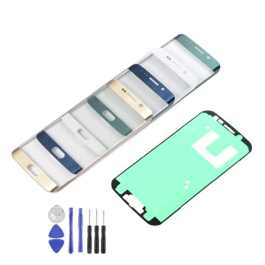 Planet Gates White Samsung Galaxy S6 Edge G925 G925F LCD Display Touch Screen Panel Sensor Digitizer Glass with Adhesive+Tools
