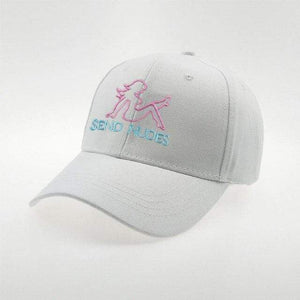 Planet Gates White SEND NUDES Snapback Cap Cotton Baseball Cap For Men Women Adjustable Hip Hop Dad Hat Bone Garros Casquette