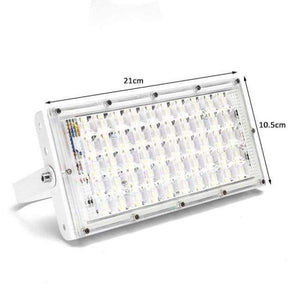 Planet Gates White Shell Mising LED Flood Light Outdoor Floodlight LED 50W Waterproof IP65 AC185-265V Searchlight Garden Lights Outdoor 220v