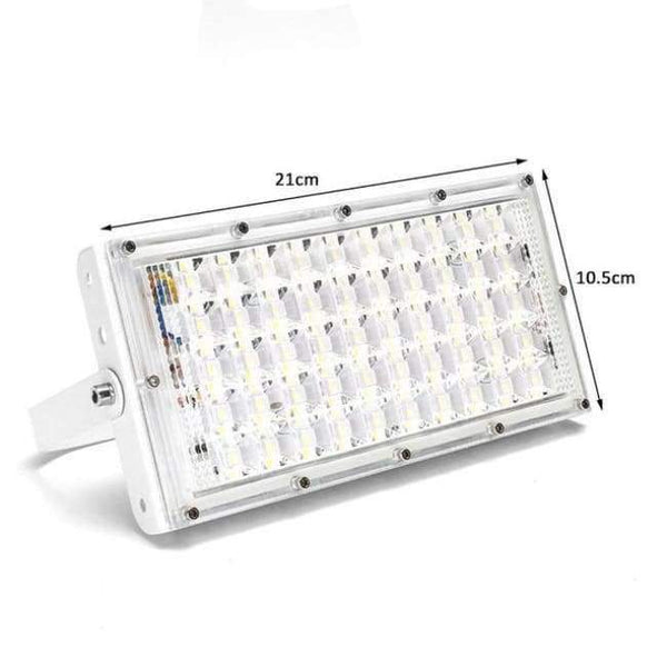 Planet Gates White Shell Mising LED Flood Light Outdoor Floodlight LED 50W Waterproof IP65 AC185-265V Searchlight Garden Lights Outdoor 220v