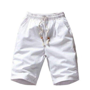 Planet Gates бели шорти / XL 2018 Лятна мода Нови дишащи памучни бермуди Ежедневни мъжки шорти Прави мъжки каки черни къси панталони до коляното 5xl