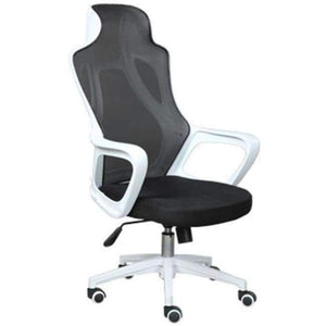 Planet Gates White side black net Sponge Electric Chair Game Chair European High Archives Computer Chair Ergonomic To Work In An Office Chair Rotating Mesh Chair