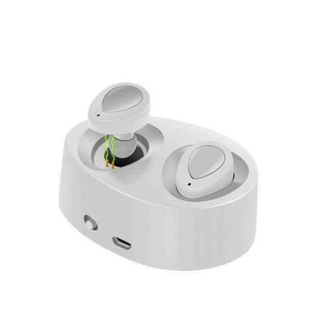 Planet Gates Black Bluetooth Earphones True Wireless Earbuds Mini Stereo Music Headsets Hands-free With Mic Charging Box for Phones