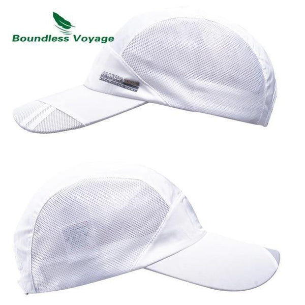 Planet Gates white Sports Hat Lightweight Breathable Soft Outdoor Run Cap Waterproof Headgear