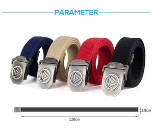 Planet Gates White Stripe Man Buckle High Quality Designer Brand Belt For Men Casual Style Tactical Belt For Jeans 120cm