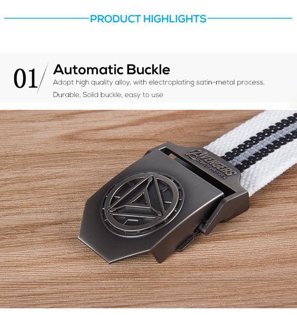 Planet Gates White Stripe Man Buckle High Quality Designer Brand Belt For Men Casual Style Tactical Belt For Jeans 120cm