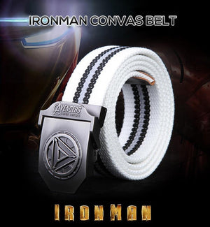 Planet Gates White Stripe Man Buckle High Quality Designer Brand Belt For Men Casual Style Tactical Belt For Jeans 120cm