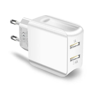 Planet Gates White Suntaiho Dual USB Port Charger Travel Wall Adapter Smart Mobile Phone Charger for Iphone/Xiaomi/LG/Huawei EU Plug