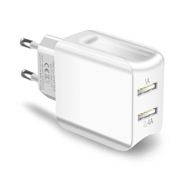 Planet Gates White Suntaiho Dual USB Port Charger Travel Wall Adapter Smart Mobile Phone Charger for Iphone/Xiaomi/LG/Huawei EU Plug