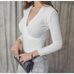 Planet Gates White Sweater Winter Knitted Sweater V Neck Cashmere Sweater Female 2018 Women Sweaters And Pullovers Autumn Long Sleeve Sweater Jumper