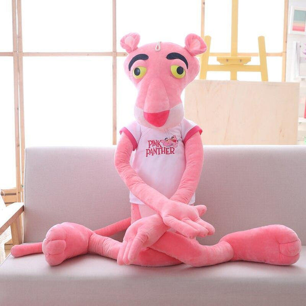 55-145cm High Quality Big Size Baby Toys Plaything Cute Naughty Pink Panther Plush Stuffed Doll Toy Home Decor Girl Kawaii Gift