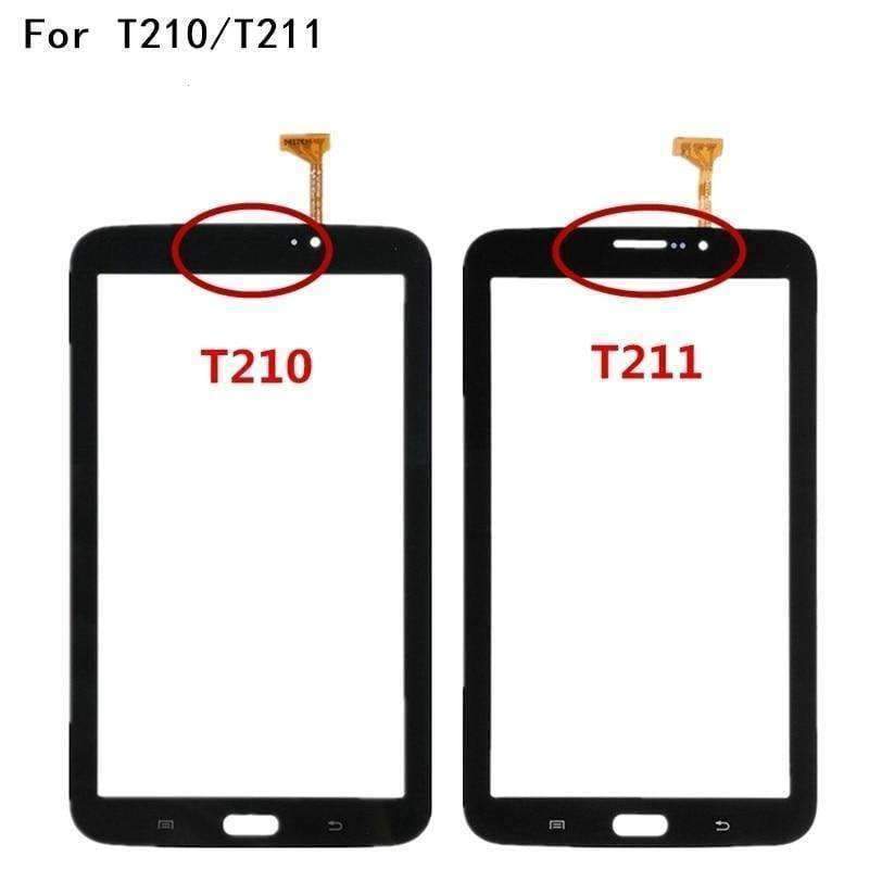 Planet Gates White T210 7.0" Touch Screen Samsung Galaxy Tab 3 7.0 SM-T210 SM-T211 T210 T211 Touch Panel Digitizer Glass Sensor With Logo