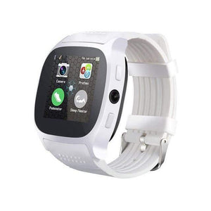 Planet Gates White T8 Bluetooth Smart Watch With Camera Facebook Whatsapp Support SIM TF Card Call Sports Smartwatch For Android Phone PK Q18 DZ09