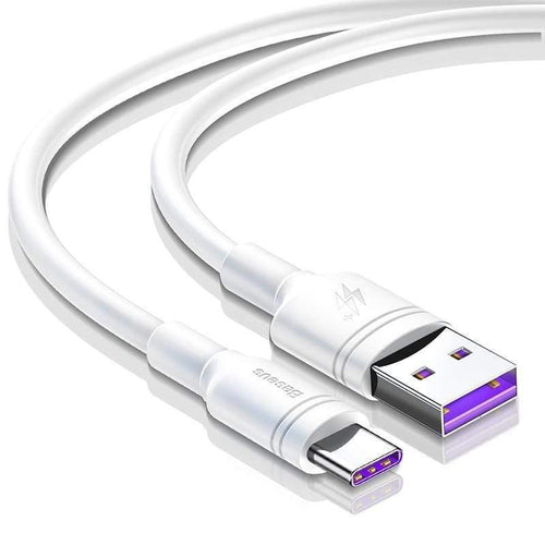 Basus 5A USB Type C Cable for Huawei P30 Mate 30 Pro Supercharge Quick Charge 3.0 Fast Charging for Xiaomi 9 USB-C Charger Wire