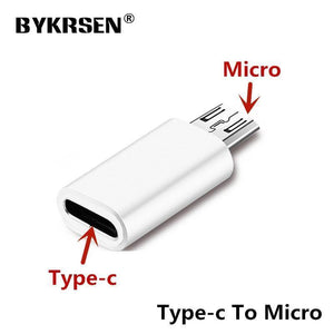 Planet Gates White Type c  to Micro USB Android Phone Cable Adapter Charger Converter for Xiaomi Mi6 Mi5 Huawei P9 P10 letv Type-c Cable