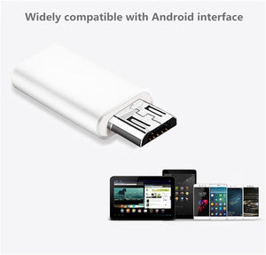 Planet Gates White Type c  to Micro USB Android Phone Cable Adapter Charger Converter for Xiaomi Mi6 Mi5 Huawei P9 P10 letv Type-c Cable