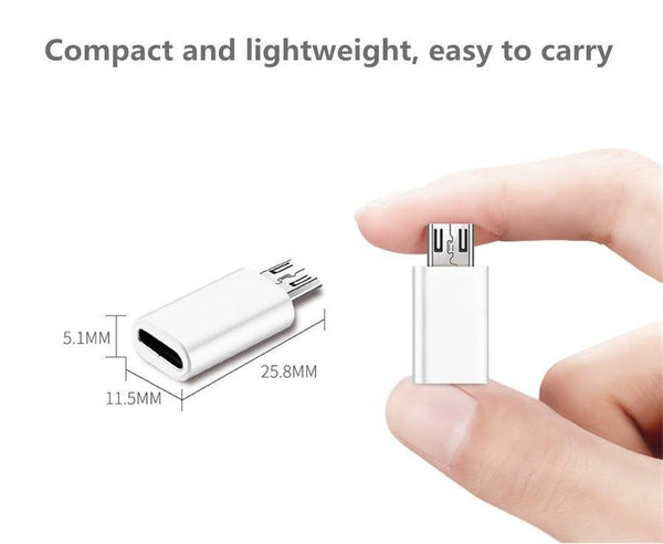 Planet Gates White Type c  to Micro USB Android Phone Cable Adapter Charger Converter for Xiaomi Mi6 Mi5 Huawei P9 P10 letv Type-c Cable