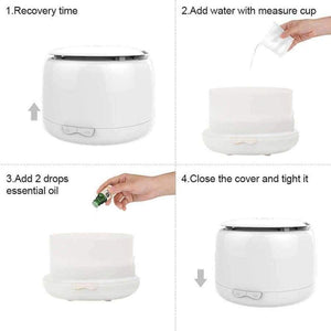 Planet Gates White / UK Fimei 250ML Electric Ultrasonic Humidifier Aroma Diffuser Oil Diffuser LED Night Light Aromatherapy Home Appliances