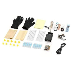 Planet Gates White UK Plug 220V Rotary Tattoo Machine Shader Liner Assorted Tatoo Motor Gun Kits Supply Needle Grips Tips Accessories body beauty Artists tools