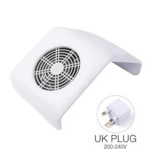 Planet Gates white UK plug Quality Vacuum Cleaner Suction Nail Art Salon 220V 110V Suction Display Nail Dust Collector UV Gel Manicure Machine Tools
