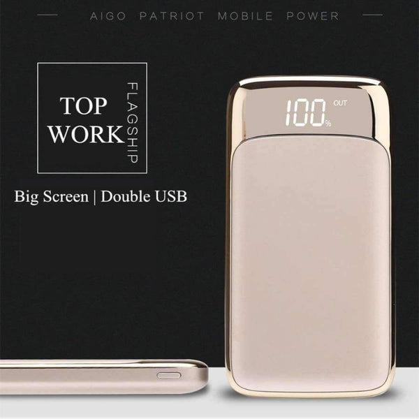 Planet Gates White Universal Portable Dual 20000mAh for Mobile External Charger 18650 Bank Power Phones Tablets Phone Powerbank Battery
