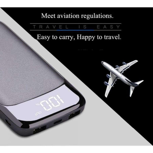 Planet Gates White Universal Portable Dual 20000mAh for Mobile External Charger 18650 Bank Power Phones Tablets Phone Powerbank Battery