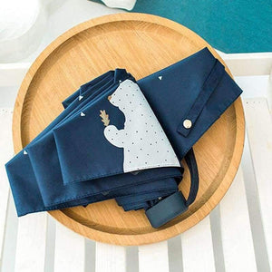 Planet Gates white UV Protect Umbrella Mini Pocket Compact Folding Sun Uv Rain 5 Light Anti Small New Travel