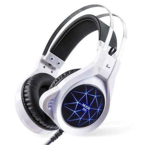 Planet Gates white version Computer Stereo Gaming Headphones Best Casque Deep Bass Game Earphone Headset with Mic LED Light for PC Gamer