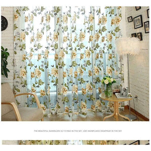 Planet Gates White / W100cm x H120cm / Rings Fabric Sheer Tulle Curtains For Living Room Children Bedroom Kitchen Door Curtains For Window Black Cortinas D