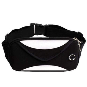 Planet Gates White Waist Bags Running Fanny Pack Women Waist Pack Pouch Belt Bag Men Purse Mobile Phone Pocket Case Camping Hiking Sports Bag