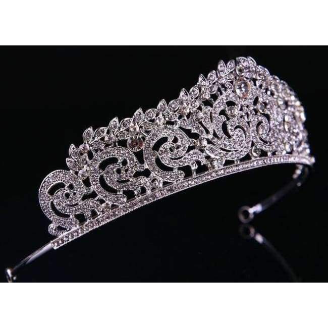 Planet Gates silver Wedding Tiara Crown Queen women Bridal hair accessories Headpiece Hair Jewelry Bride Accessories headband