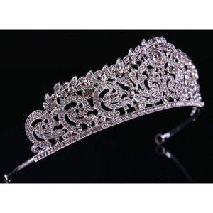 Planet Gates white Wedding Tiara Crown Queen women Bridal hair accessories Headpiece Hair Jewelry Bride Accessories headband