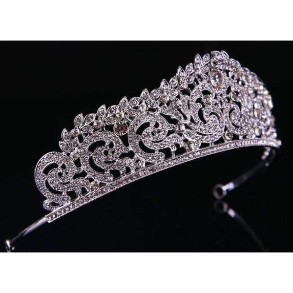 Planet Gates white Wedding Tiara Crown Queen women Bridal hair accessories Headpiece Hair Jewelry Bride Accessories headband