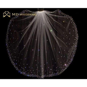 Planet Gates White Wedding Veil 2018 Gorgeous Short With Comb Lace Beaded Bridal Veil Wedding Accessories Veu De Noiva MD96