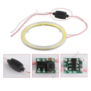 Planet Gates White / White / 60MM 2pcs COB Halo Ring Bulb Daytime Running Headlight Lamp 12V Car LED Angel Eyes Light 60MM 70MM 80MM 90MM 100MM 110MM 120MM