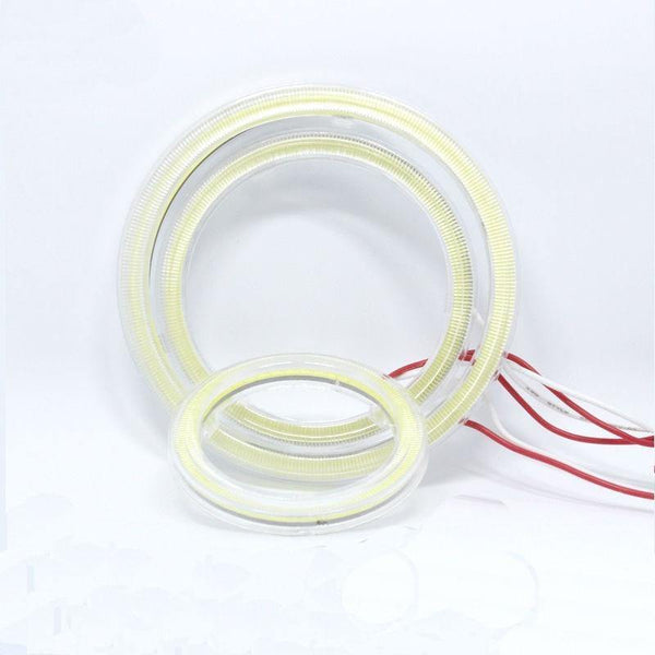 Planet Gates White / White / 60MM 2pcs COB Halo Ring Bulb Daytime Running Headlight Lamp 12V Car LED Angel Eyes Light 60MM 70MM 80MM 90MM 100MM 110MM 120MM