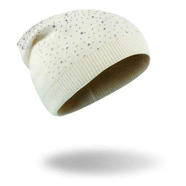 Planet Gates White Winter Hats for Women Beanies Hip Hop Caps Slouch Warm Hat Unisex Turban Cap Solid Color Bonnet Hats Ladies Warm Skullies Hats