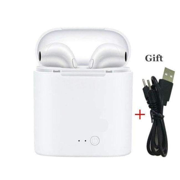 Planet Gates white Wireless Earbuds Handsfree Headphone I7 Bluetooth Earphone In Ear Buds for Earpods IOS Xiaomi All Mobile Phones