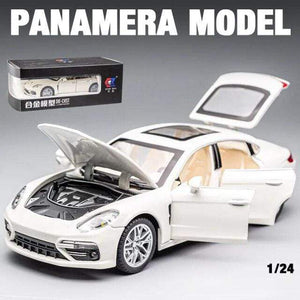 Planet Gates White with box 1:24 Panamera  Alloy Car Model Diecasts Toy Vehicles Toy Cars Sound and light Kid Toys For Children Gifts Boy Toy