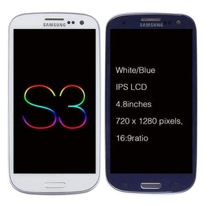 Planet Gates White with Frame SAMSUNG Galaxy S3 Display i9300 i9300i Touch Screen Digitizer Replacement For SAMSUNG Galaxy S3 LCD Screen