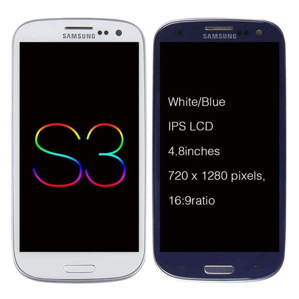 Planet Gates White with Frame SAMSUNG Galaxy S3 Display i9300 i9300i Touch Screen Digitizer Replacement For SAMSUNG Galaxy S3 LCD Screen