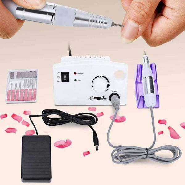 Planet Gates White with US Plug Professional Nail Tools Grinding Manicure False Electric Mill Machine Electric Nail Drill Machine Manicure Drills
