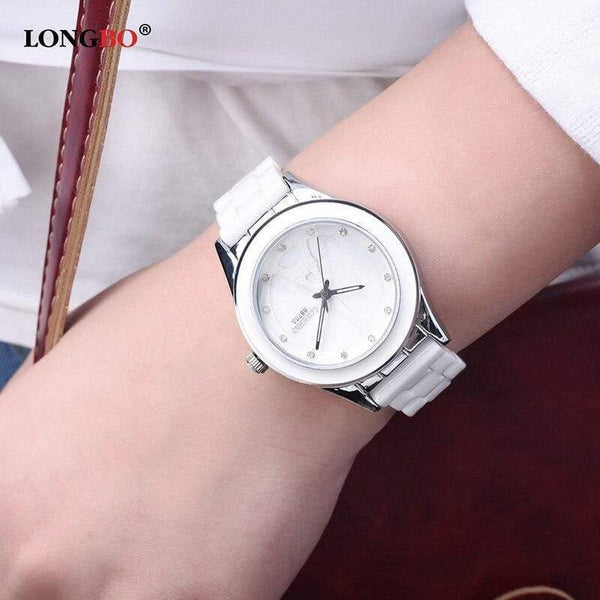 Planet Gates White Women Brand Men Women Luxury Couple Lovers Wrist Watches Fashion Geneva Watch Ceramic White Gold Strap Clock Reloj Mujer