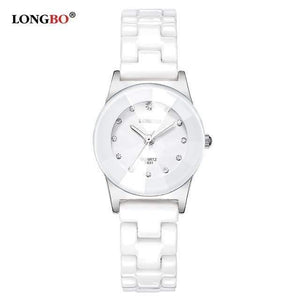 Planet Gates White Women Fashion Quartz White Ceramic Lovers Watches Luxury Casual Unique Ladies Dress Wristwatch Relogio Feminino