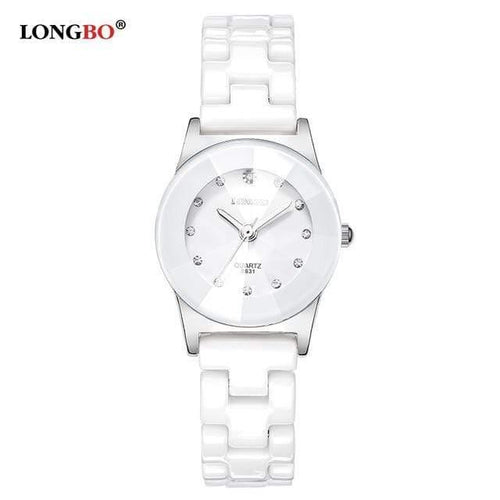 Planet Gates White Women Fashion Quartz White Ceramic Lovers Watches Luxury Casual Unique Ladies Dress Wristwatch Relogio Feminino